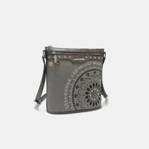 USA Embroidery Rhinestone Crossbody Bag