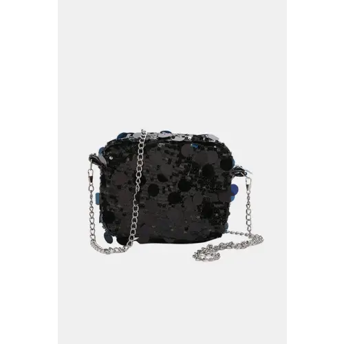 Sequin Chain Shoulder Bag