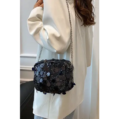 Sequin Chain Shoulder Bag