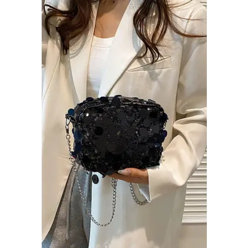 Sequin Chain Shoulder Bag