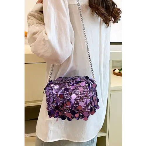 Sequin Chain Shoulder Bag