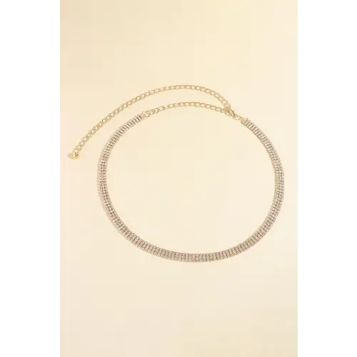 Fancy Rhinestone Alloy Belt
