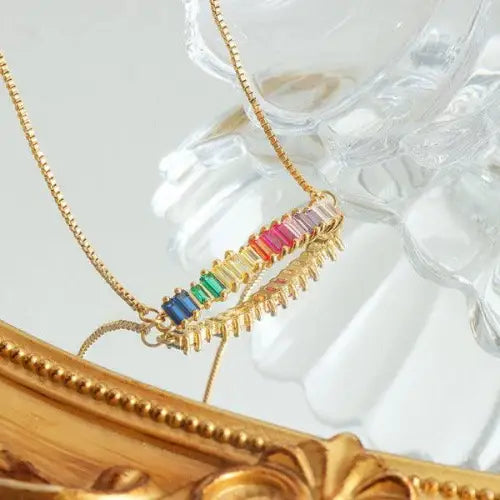 Zircon Design 18K Anklet