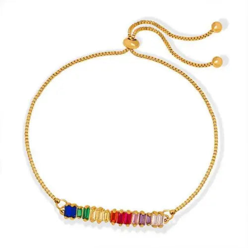 Zircon Design 18K Anklet
