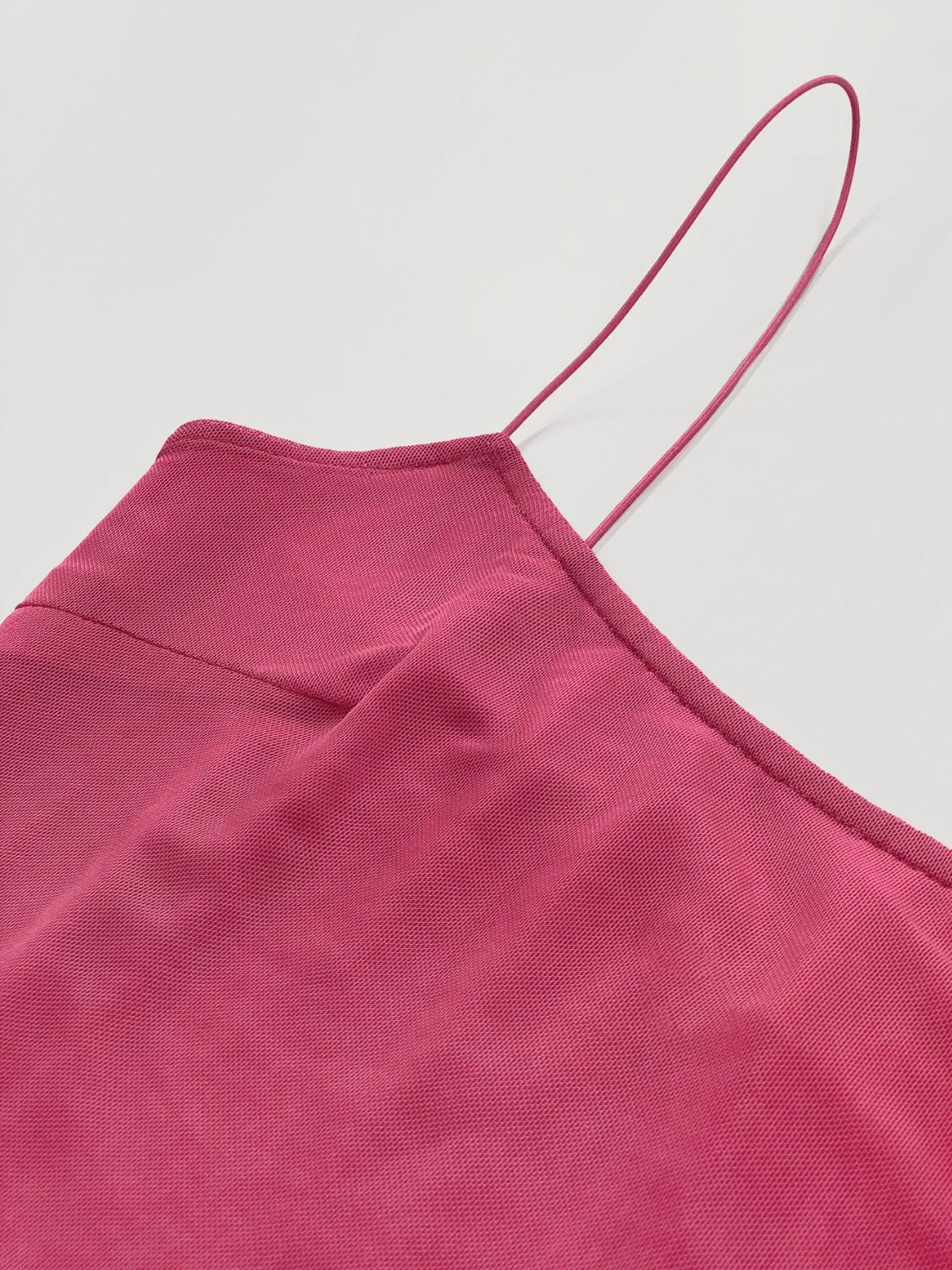 Deep Rose Bodycon Dress with Moderate Stretch