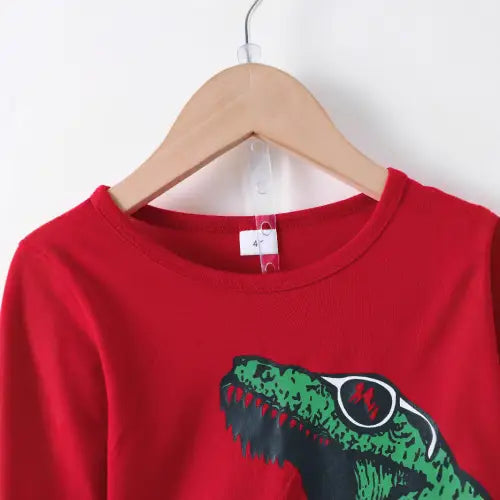 Chic Dinosaur Long Sleeve Set