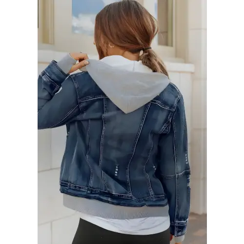 Hooded Denim Jacket