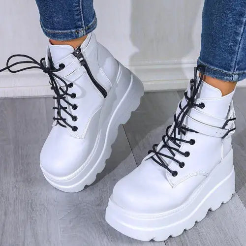 Bold Style Boots White