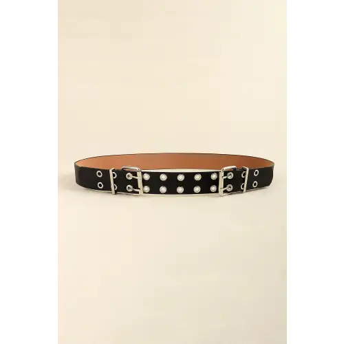 Edgy Eyelet Belt