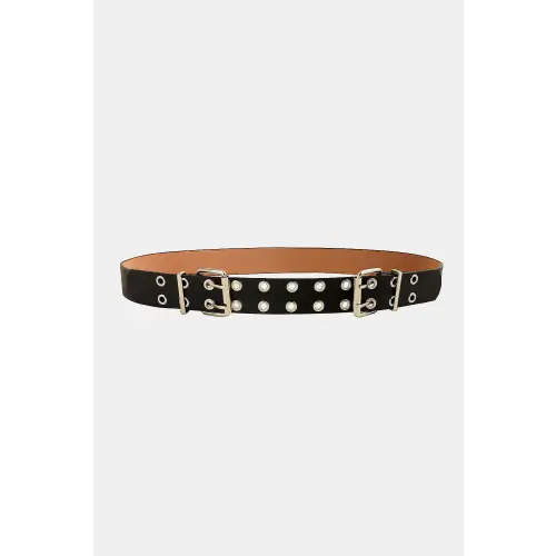 Edgy Eyelet Belt