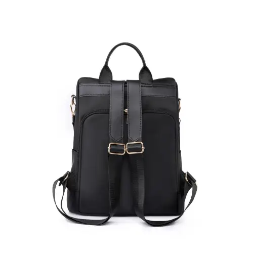 Edgy Zipper Pocket Beaded Backpack