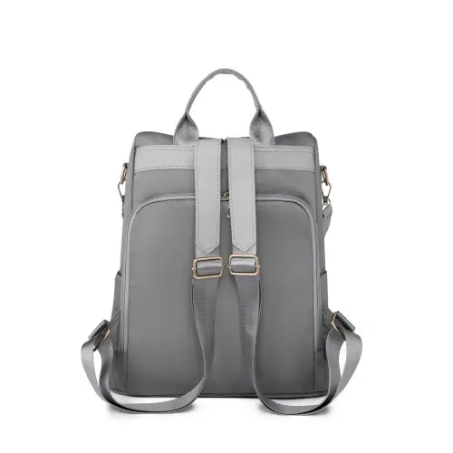 Edgy Zipper Pocket Beaded Backpack