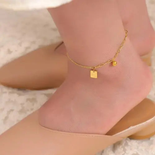 Gold Bracelets Square Luck