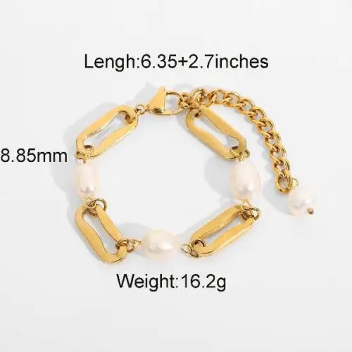 Pearl Chain Bracelet