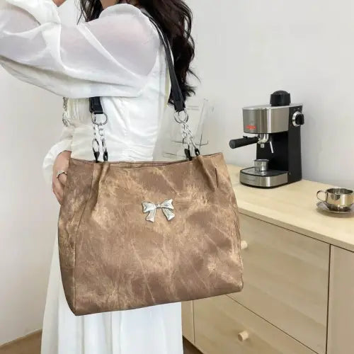 Elegant Bow Medium Tote Bag