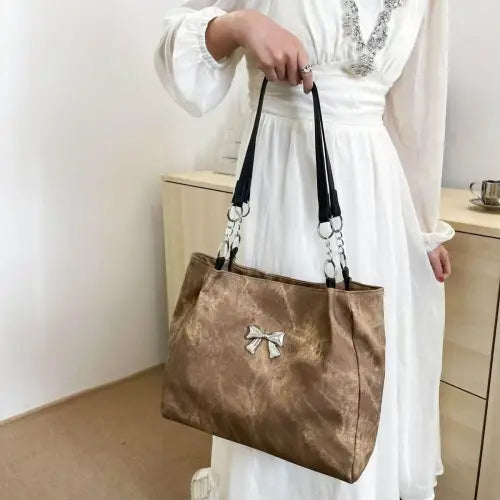 Elegant Bow Medium Tote Bag