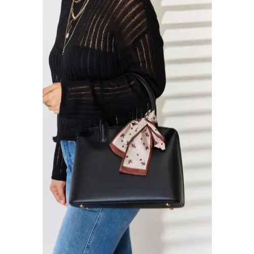 Elegant David Handbag Black One Size