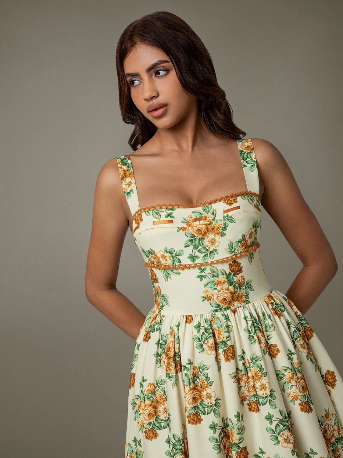 Elegant Pastel Yellow Dress