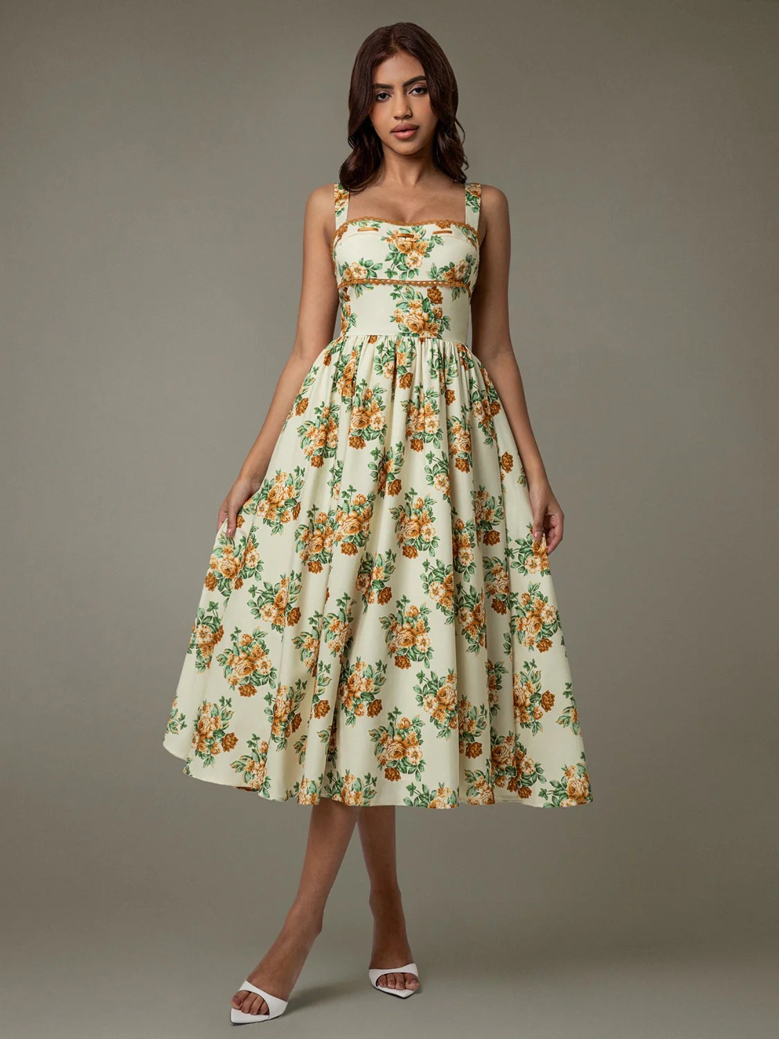 Elegant Pastel Yellow Dress