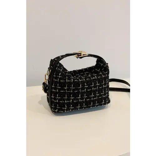 Elegant Tweed Shoulder Bags