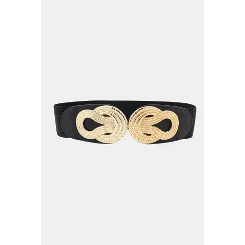 Twisted Buckle Belt Black One Size