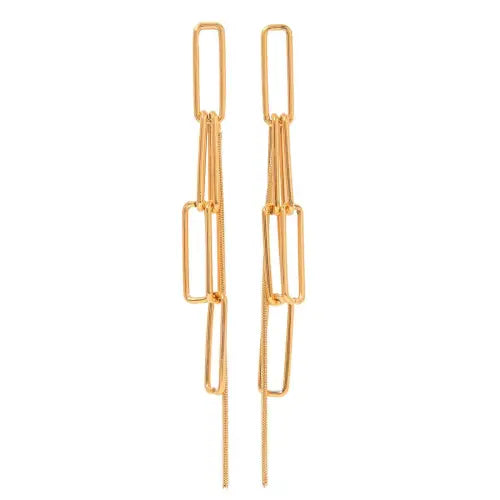 Exclusive Gold-Toned Tassel Earrings