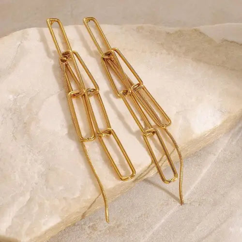 Exclusive Gold-Toned Tassel Earrings