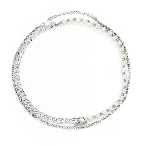 Pearl Hip-Hop Style Necklace