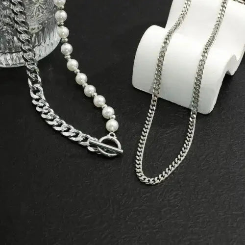 Pearl Hip-Hop Style Necklace