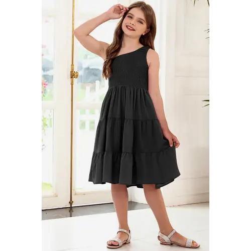 Chic One-Shoulder Tiered Dress for Effortless Style Elevation