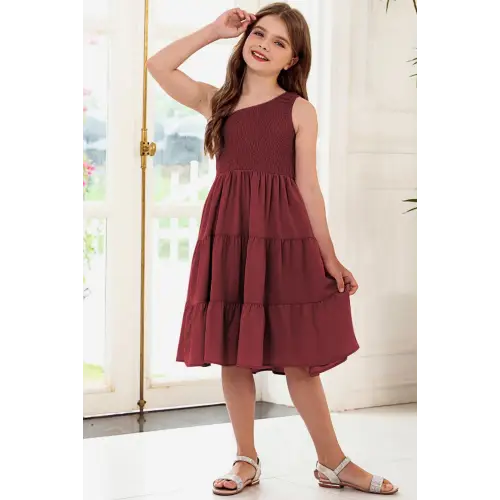 Chic One-Shoulder Tiered Dress for Effortless Style Elevation