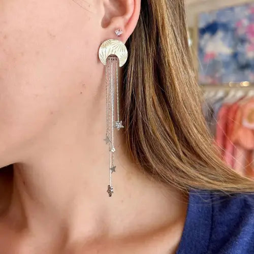 Gold Moon Earrings