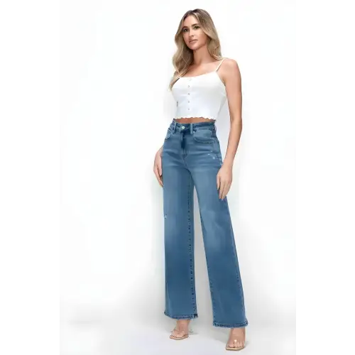 High Rise Wide-Leg Jeans