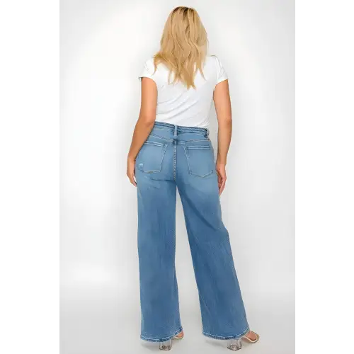 High Rise Wide-Leg Jeans