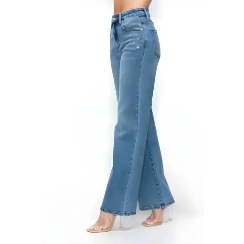 High Rise Wide-Leg Jeans