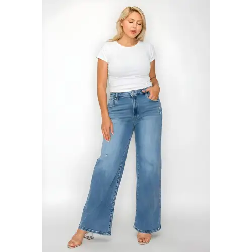 High Rise Wide-Leg Jeans