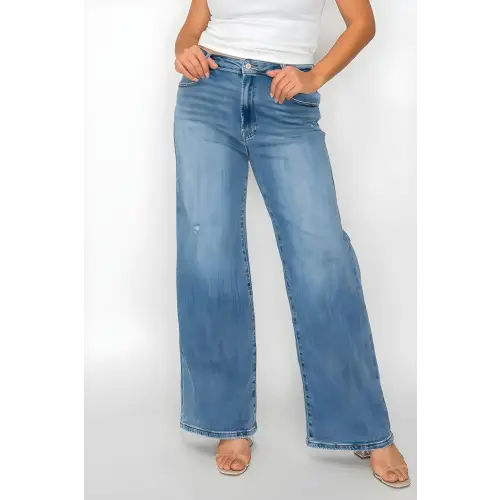High Rise Wide-Leg Jeans