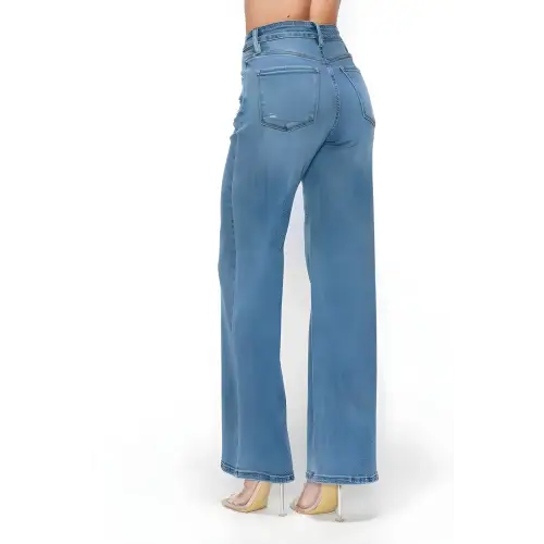 High Rise Wide-Leg Jeans