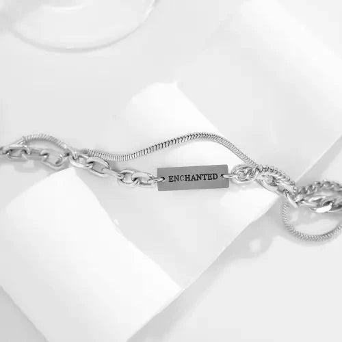 Silver Enchanted Hip-Hop Bracelet Only