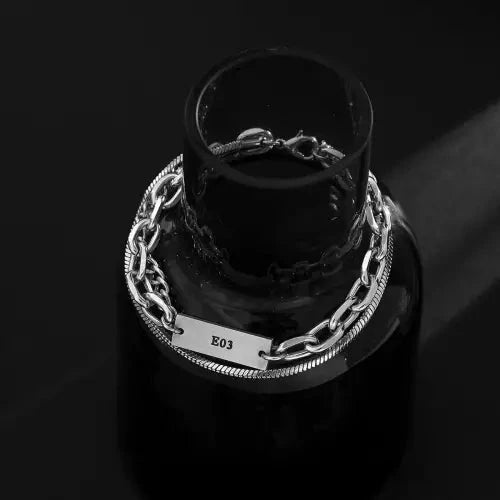 Silver Enchanted Hip-Hop Bracelet