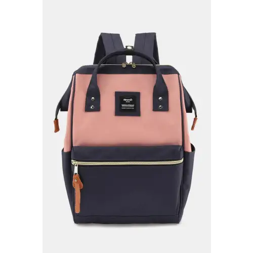 Two-Tone Backpack A-Navy Pink One Size