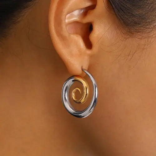 Hoop Earrings Stunning Color