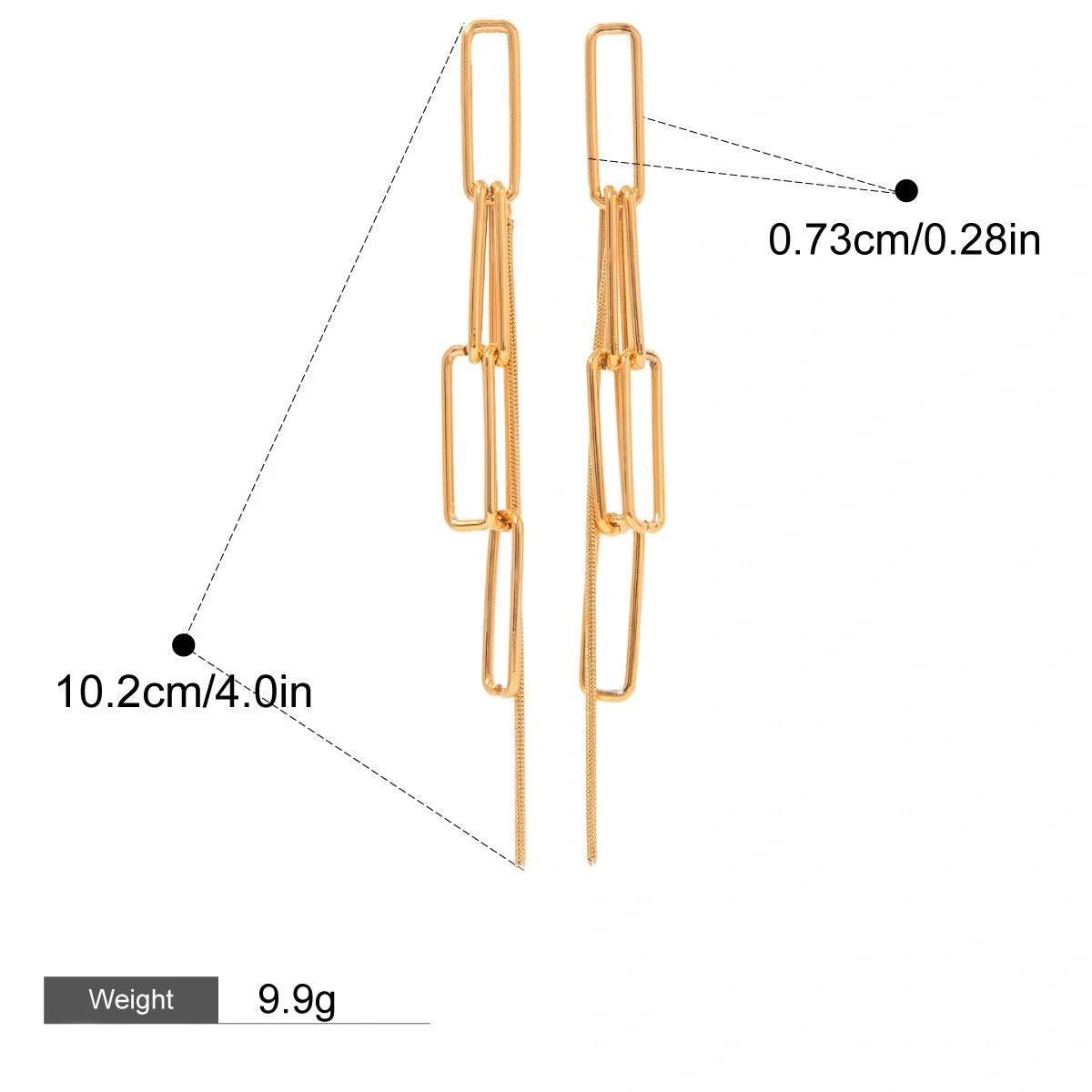 Exclusive Gold-Toned Tassel Earrings