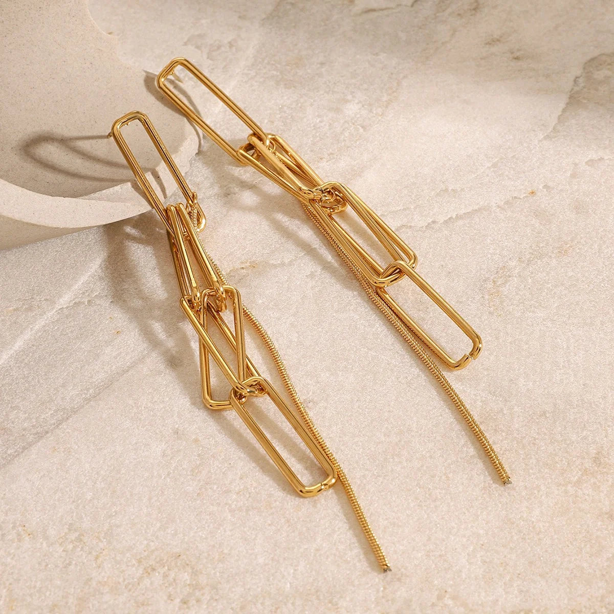 Exclusive Gold-Toned Tassel Earrings