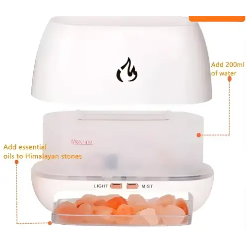 Salt Stone Simulation Flame Diffuser