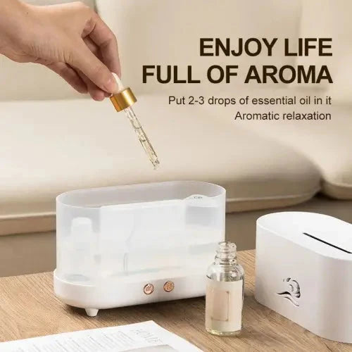 Serenity White Flame Humidifier Aromatherapy