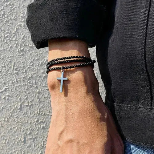 Cross Pendant Bracelet