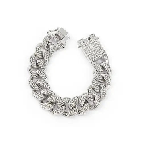 Cuban Chain Diamond Jewelry Set