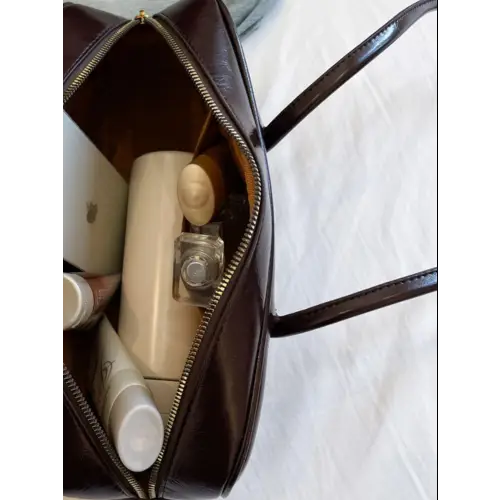 Exquisite Leather Bow Trim Shoulder Bag