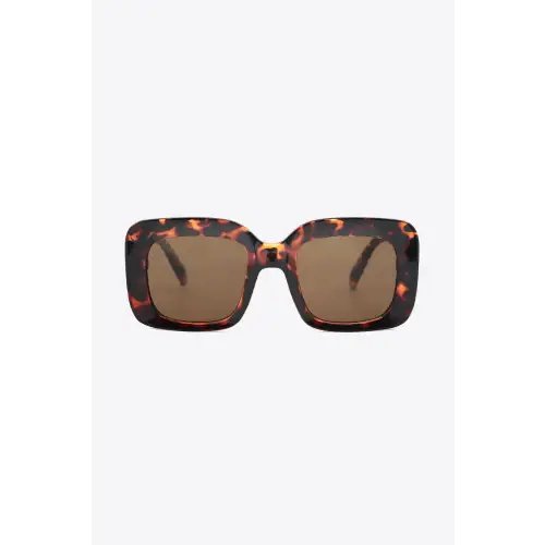 Fabulous Tortoiseshell Square Polycarbonate UV400 Sunglasses